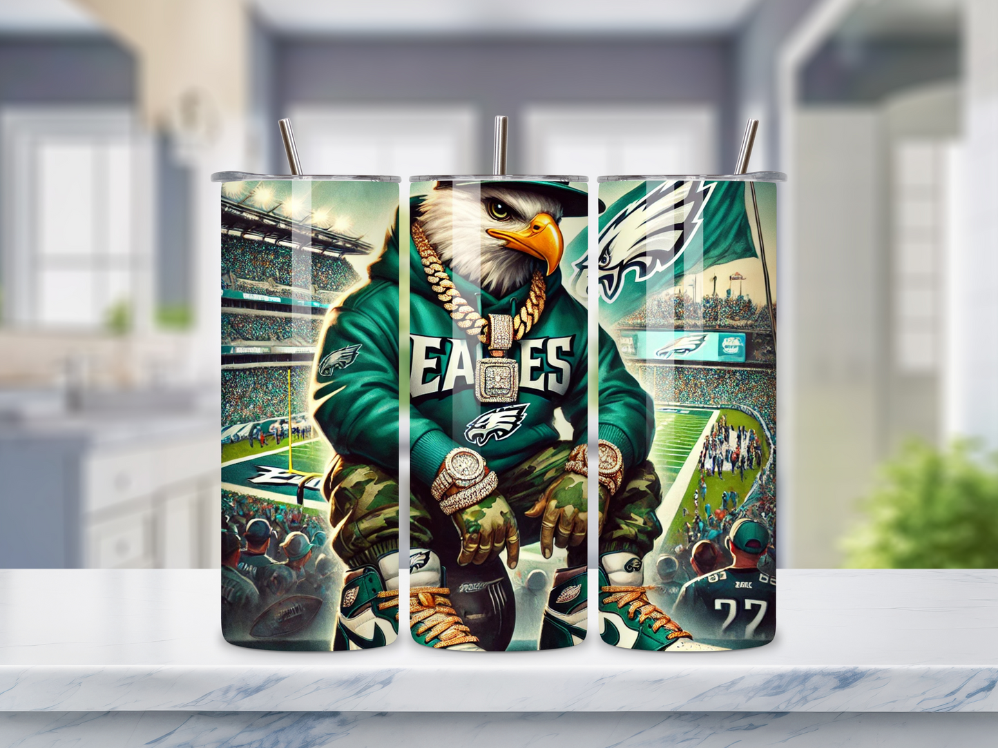 20oz Eagles Sports Tumblers 02