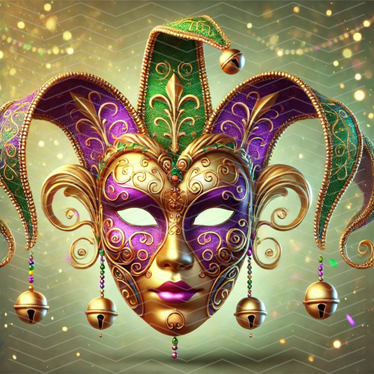 Mari Gras Jester Mask No. 2 Digital Download